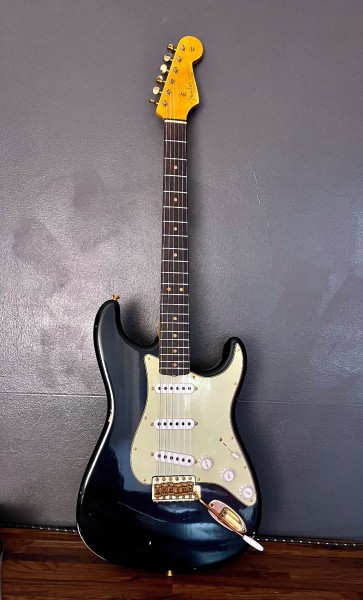 Fender® Custom Shop '63 Strat, Relic, Black - Kloppmann Design