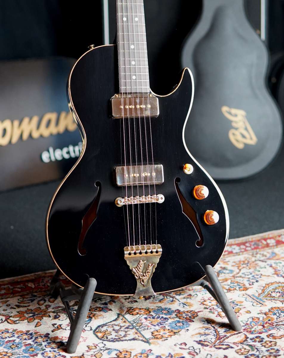 B&G Guitars Little Sister Crossroads Midnight Ocean P90 Cut w/ P90