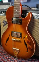 B&G Guitars Little Sister Crossroads 5A Flame Honey Burst HB Cut w/Kloppmann Pickups (optional)