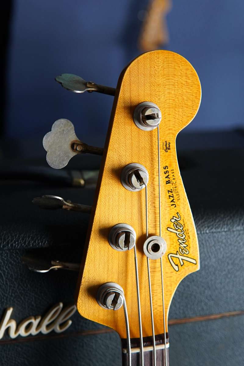 Fender Custom Shop Jazz Bass クリスフレミング監修 Fender Custom Shop 1962 Jazz Bass, Relic, Aged Sherwood