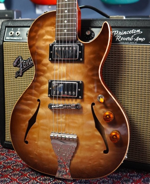 B&G Guitars Step Sister Crossroads Quilted Wolf Burst HB Cut w/ Kloppmann pickups (optional)