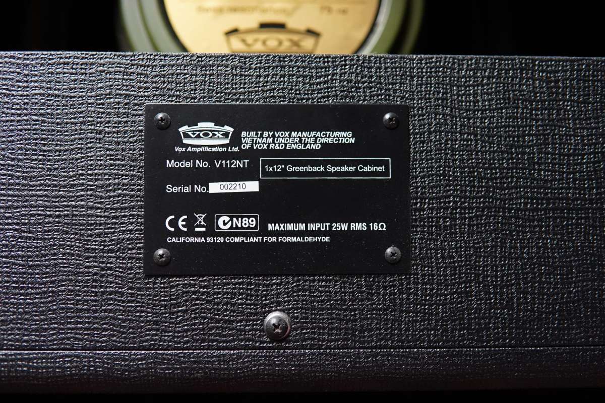 VOX V112NT Cab | Kloppmann Electrics